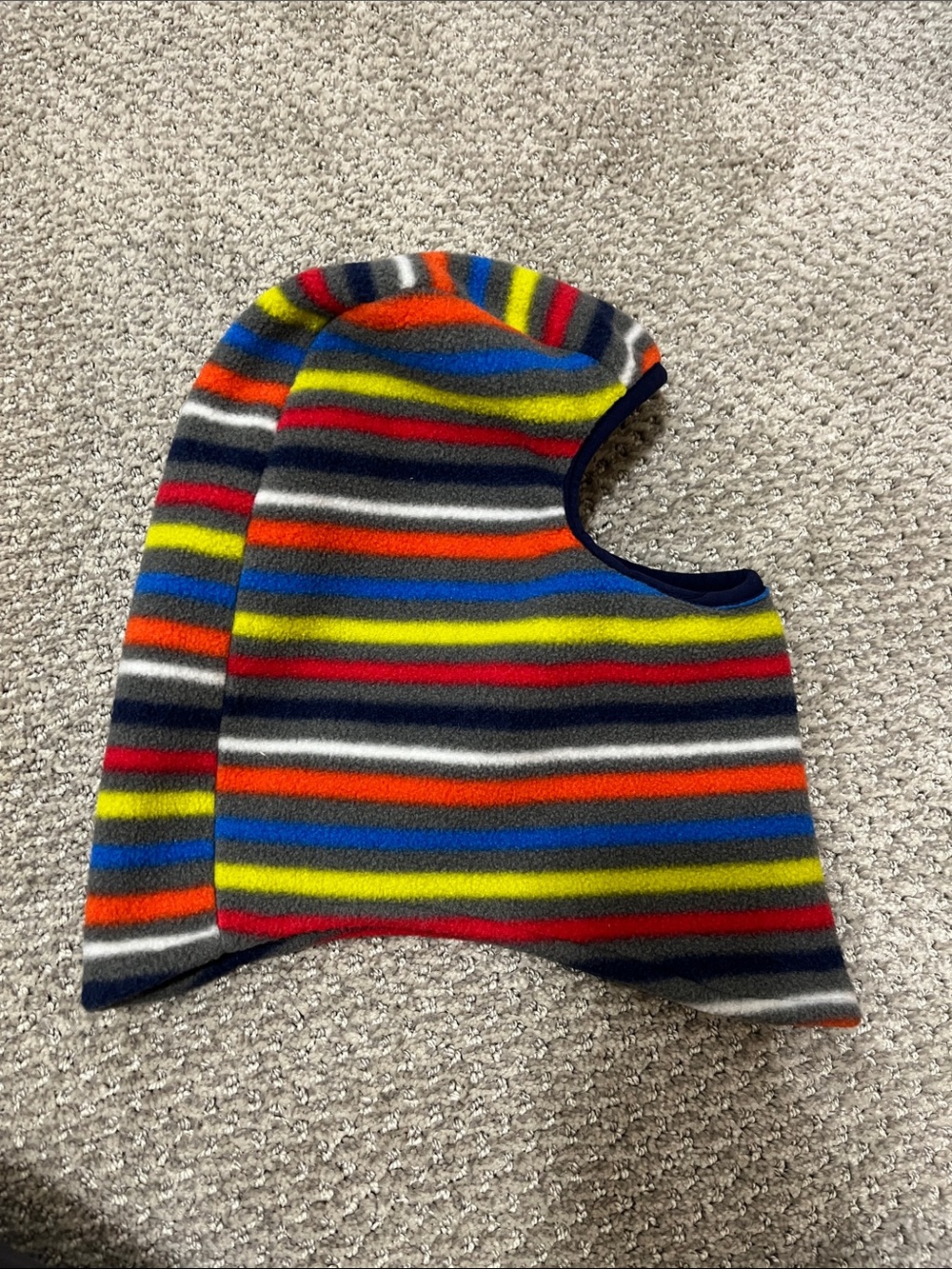 L.L. Bean Kids Striped Fleece Balaclava Hat - Multicolor